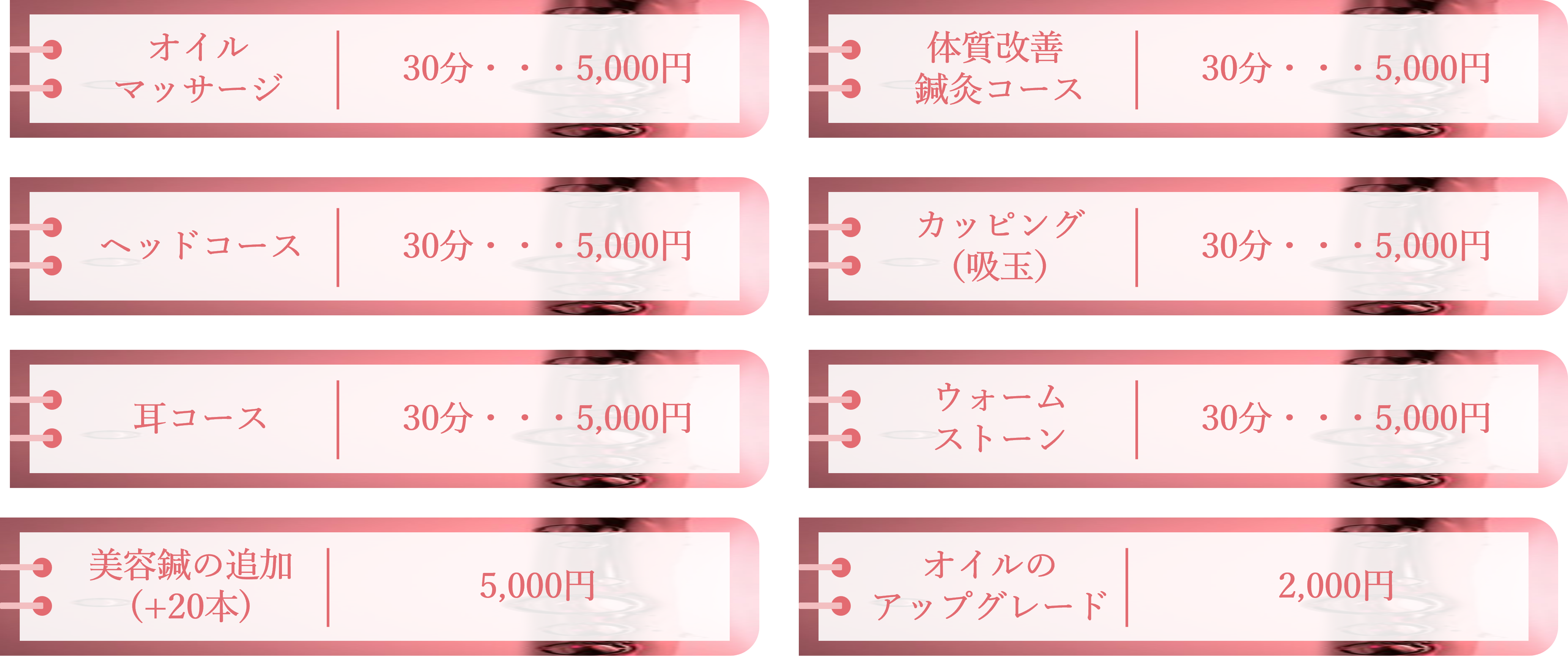 Option table horizontal